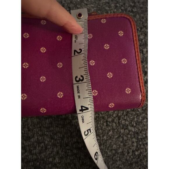 Womens Fossil Purple Leather Wallet - Picture 4 of 5